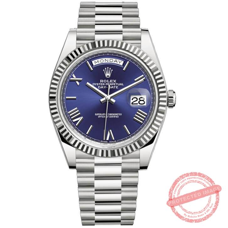 21Rolex Day date blue dial blank