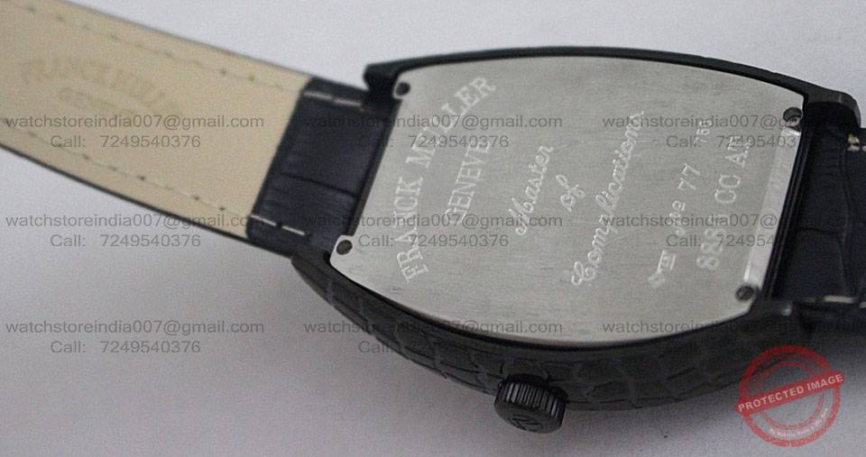Franck Muller Black Croco Watch India (4) blank