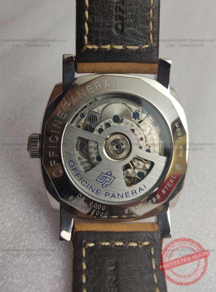 Panerai Radiomir Black dial Brown Leather watch India (5) blank