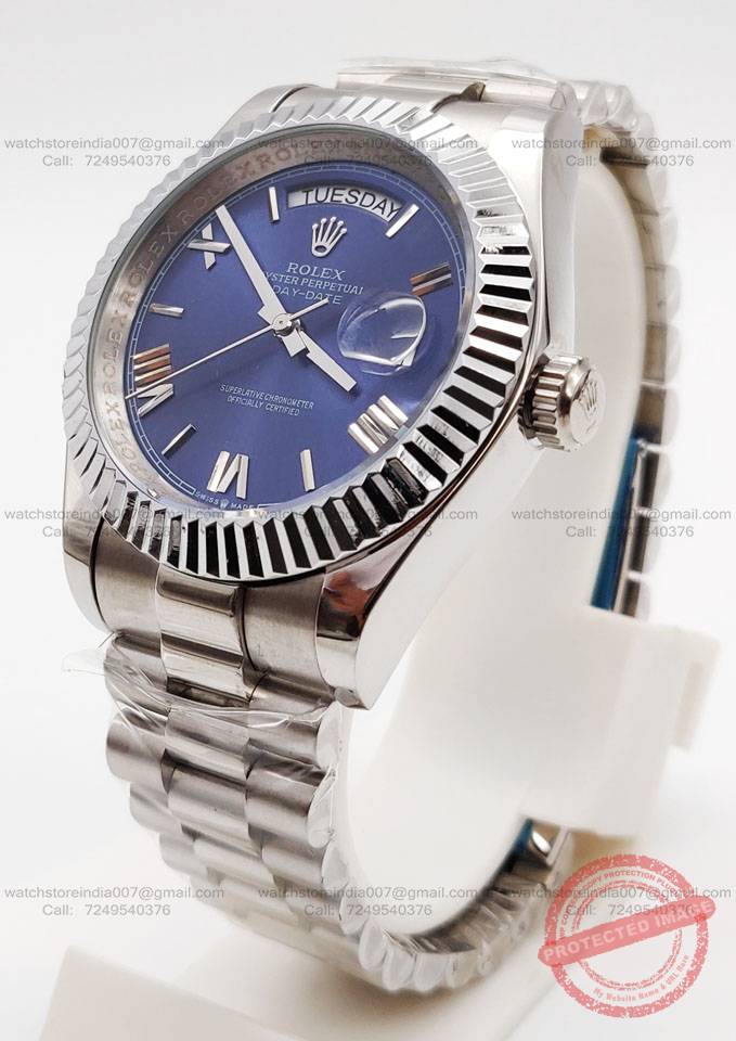 rolex day date blue dial watch india2 blank