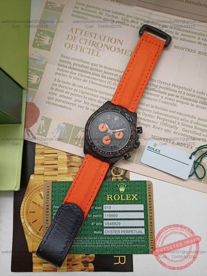 Rolex DIW Daytona Orange watch (3) blank