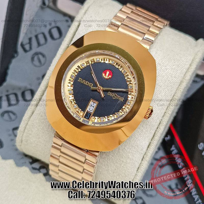 Rado Diastar Gold Watch For Men | Original Automatic R12413583 | Rado India